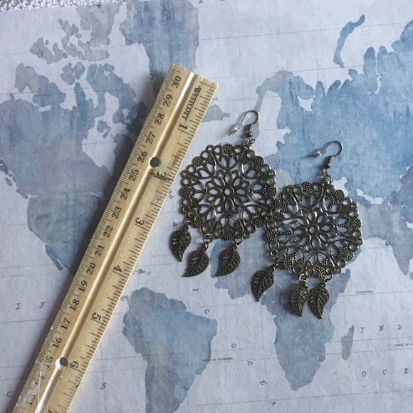 Dangling Bohemian-Style dangling earrings Handmade - Picture 2 of 2